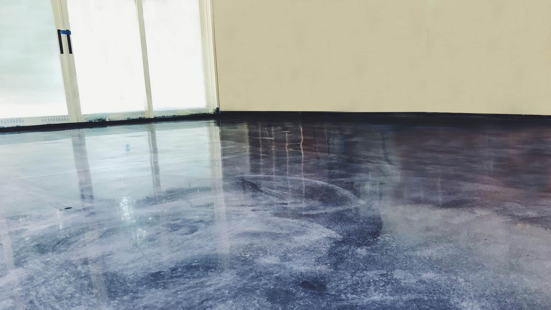 Stained concrete floors